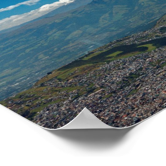Cotopaxi en Quito Poster (Hoek)