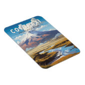 Cotopaxi Nationaal Park Ecuador Reiskunst Vintage Magneet (Rechterzijde)