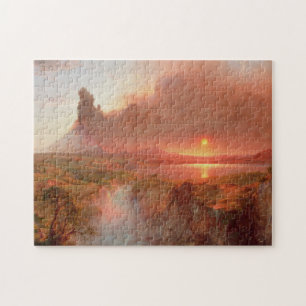 Cotopaxi van de Frederic Edwin Church Puzzle Legpuzzel