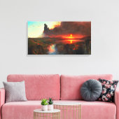 Cotopaxi Volcano Canvas Afdruk (Insitu (Woonkamer))