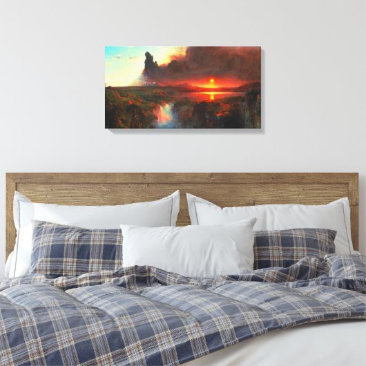 Cotopaxi Volcano Canvas Afdruk (Insitu (Slaapkamer))