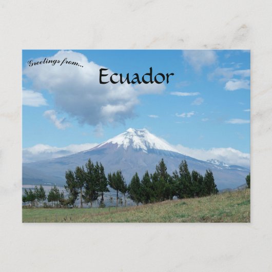 Cotopaxi Volcano Ecuador Briefkaart (Voorkant)