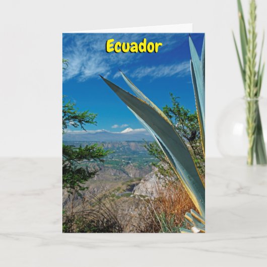 Cotopaxi vulcano, Ecuador Kaart (Voorkant)