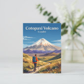 Cotopaxi vulkaan Ecuador Briefkaart (Staand voorkant)