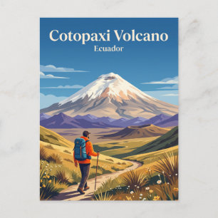Cotopaxi vulkaan Ecuador Briefkaart