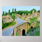 Cotswold English Village Poster (Voorkant)