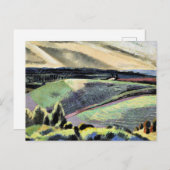 Cotswold Hills, Surrealistisch schilderij van Paul Briefkaart (Voorkant / Achterkant)