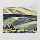 Cotswold Hills, Surrealistisch schilderij van Paul Briefkaart (Voorkant)