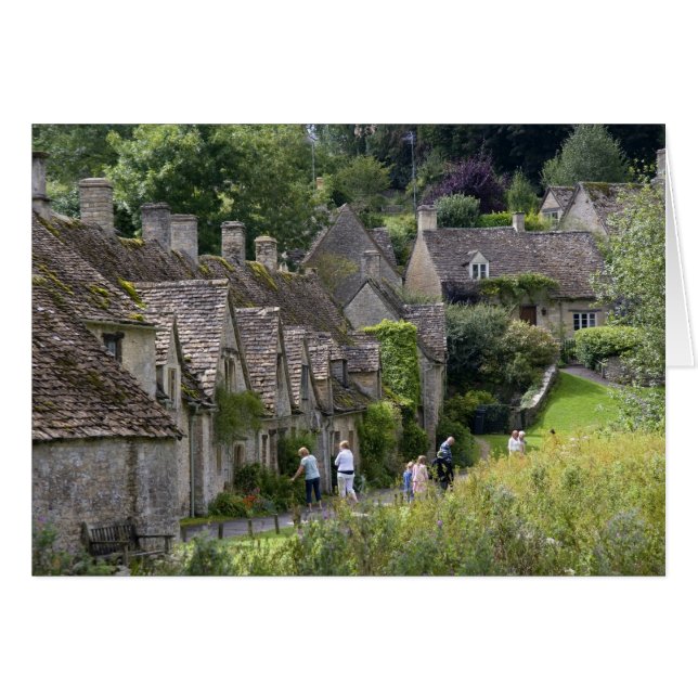 Cotswold stenen cottages in het dorp van (Voorkant Horizontaal)
