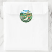 Cotswold Way Engeland Ronde Sticker (Tas)