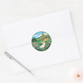 Cotswold Way Engeland Ronde Sticker (Envelop)