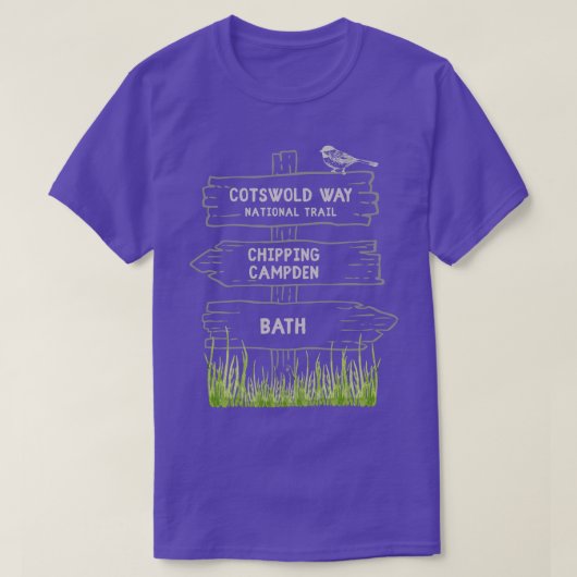 Cotswold Way National Trail bria Verenigd Koninkri T-shirt (Design voorkant)