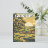 Cotswold Way Verenigd Koninkrijk Reizen Briefkaart (Staand voorkant)
