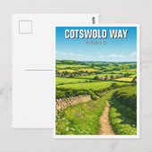 Cotswold Way Verenigd Koninkrijk Reizen Briefkaart (Voorkant / Achterkant)