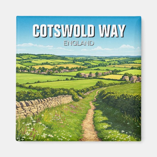 Cotswold Way Verenigd Koninkrijk Reizen Magneet (Voorkant)