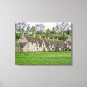 Cotswolds Bibury Arlington Row uitzicht canvas pri