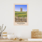 Cotswolds Broadway Tower Reisposter Poster (Keuken)