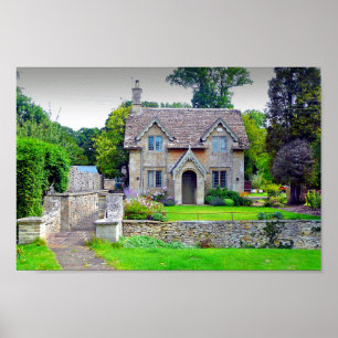Cotswolds Cottage Westonbirt Arboretum England Poster