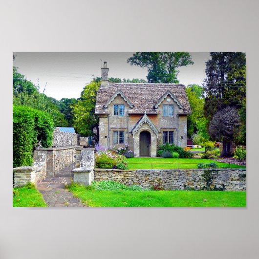 Cotswolds Cottage Westonbirt Arboretum England Poster (Voorkant)