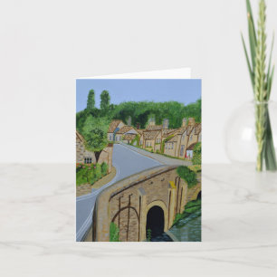 Cotswolds dorp Engeland uitnodigingskaart