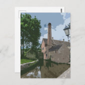 Cotswolds dorp watermolen uitzicht briefkaart (Voorkant / Achterkant)
