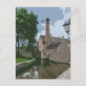 Cotswolds dorp watermolen uitzicht briefkaart (Voorkant)