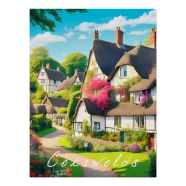 Cotswolds Engeland Reisposter Perfect Poster