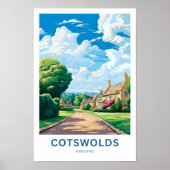 Cotswolds Engeland Reisprint Poster (Voorkant)