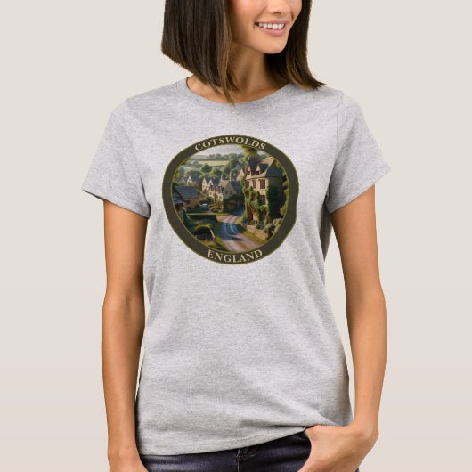 Cotswolds Engeland Verenigd Koninkrijk T-shirt (Voorkant)