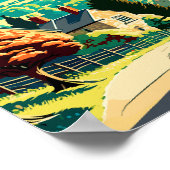 Cotswolds Engeland vintage reisillustratie Poster (Hoek)