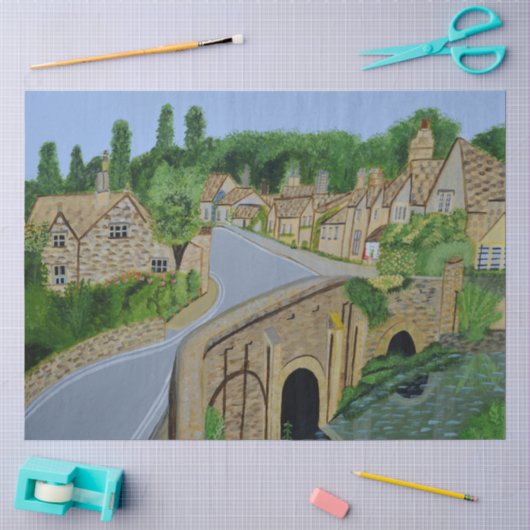 Cotswolds Engels Dorp Tissuepapier (Craft)