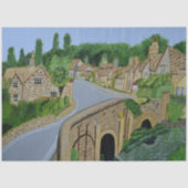 Cotswolds Engels Dorp Tissuepapier (Voorkant)