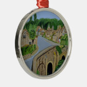 Cotswolds England Metalen Ornament (Rechts)