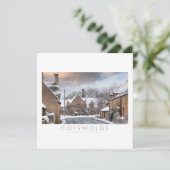 Cotswolds Feestdagenkaart (Staand voorkant)