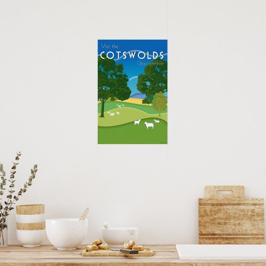 Cotswolds, Gloucestershire Poster (Keuken)