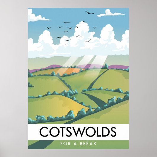 Cotswolds voor een pauze. poster (Voorkant)
