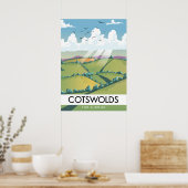 Cotswolds voor een pauze. poster (Keuken)