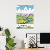 Cotswolds voor een pauze. poster (Thuiskantoor)