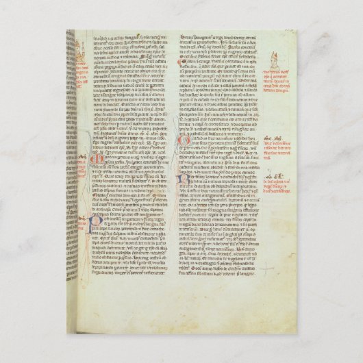 Cott Nero D II f.114 Adrian IV Briefkaart (Voorkant)