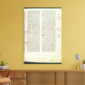 Cott Nero D II f.114 Adrian IV Canvas Afdruk (Insitu (Woonkamer))