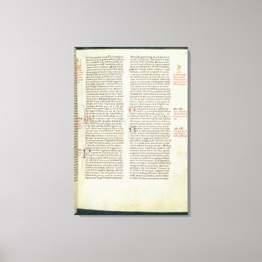 Cott Nero D II f.114 Adrian IV Canvas Afdruk (Voorkant)