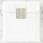 Cott Nero D II f.114 Adrian IV Vierkante Sticker (Tas)