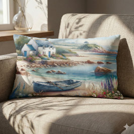 Cottage aan de kust Rijtjespontboot Bloesem Kussen