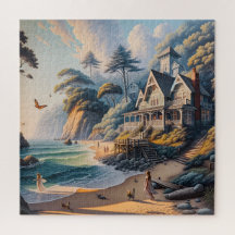 Cottage aan de kust Strand Oceaangezicht