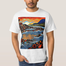 Cottage aan de kust t-shirt