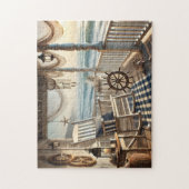 Cottage aan Zee met Zeezicht Legpuzzel (Verticaal)