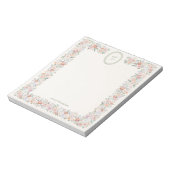 Cottage Bloom Monogram Notitieblok (Linkerzijde)