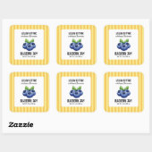Cottage Blueberry Jam Product Label Sticker (Vel)