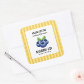 Cottage Blueberry Jam Product Label Sticker (Envelop)