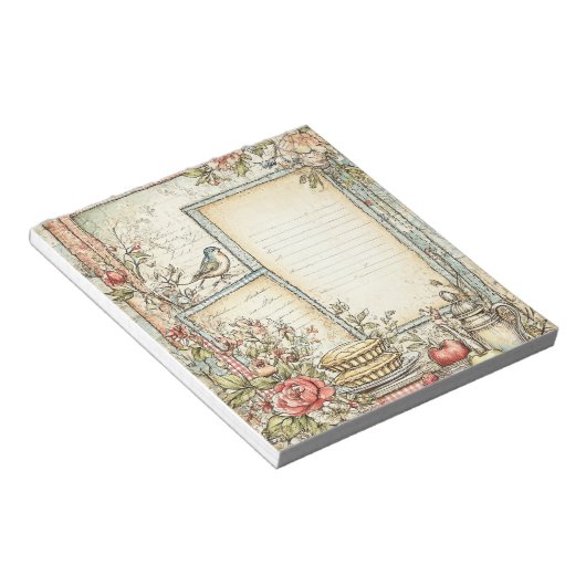 Cottage Boerderij Stationery Notitieblok (Schuin)